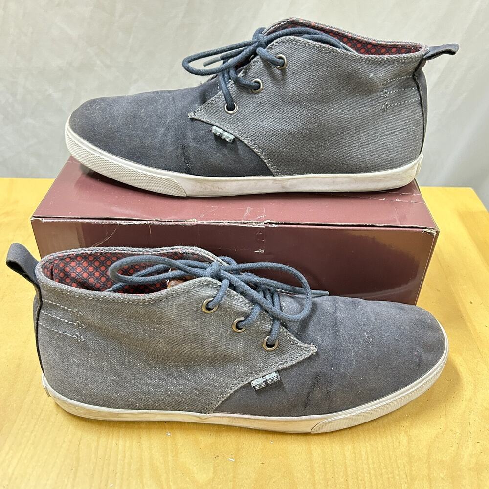 Ben Sherman Bristol Chukka High Top Canvas Sneaker Navy Size 8